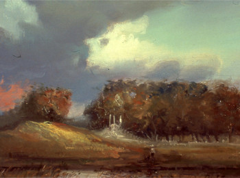Carroll with Dog at Pawling