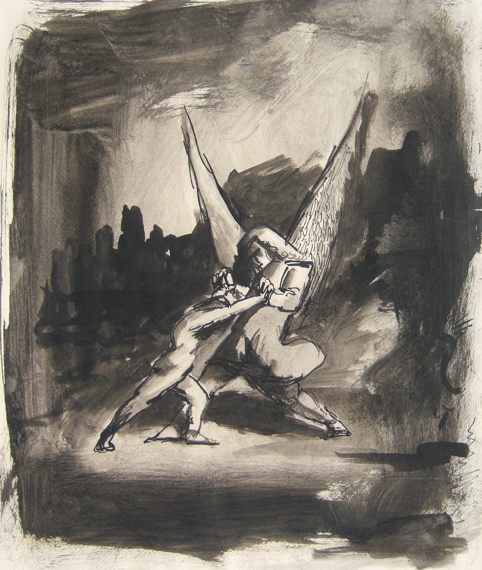 Jacob Wrestling The Angel