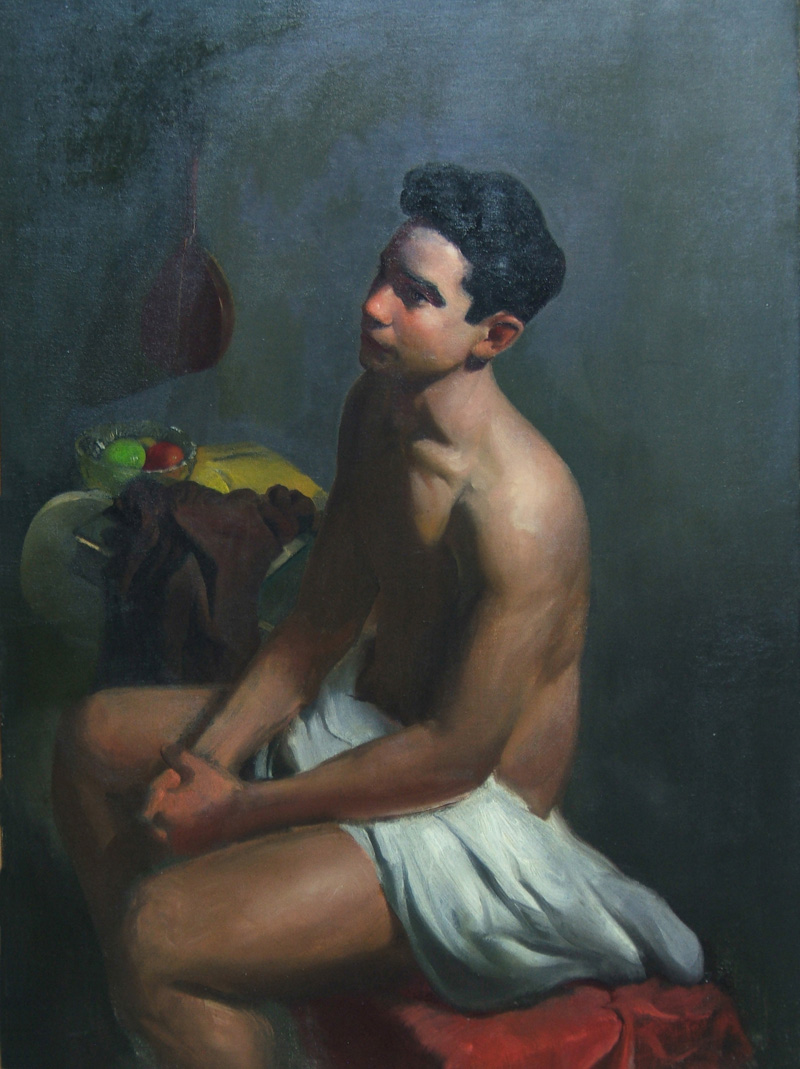 Young Man, Seated