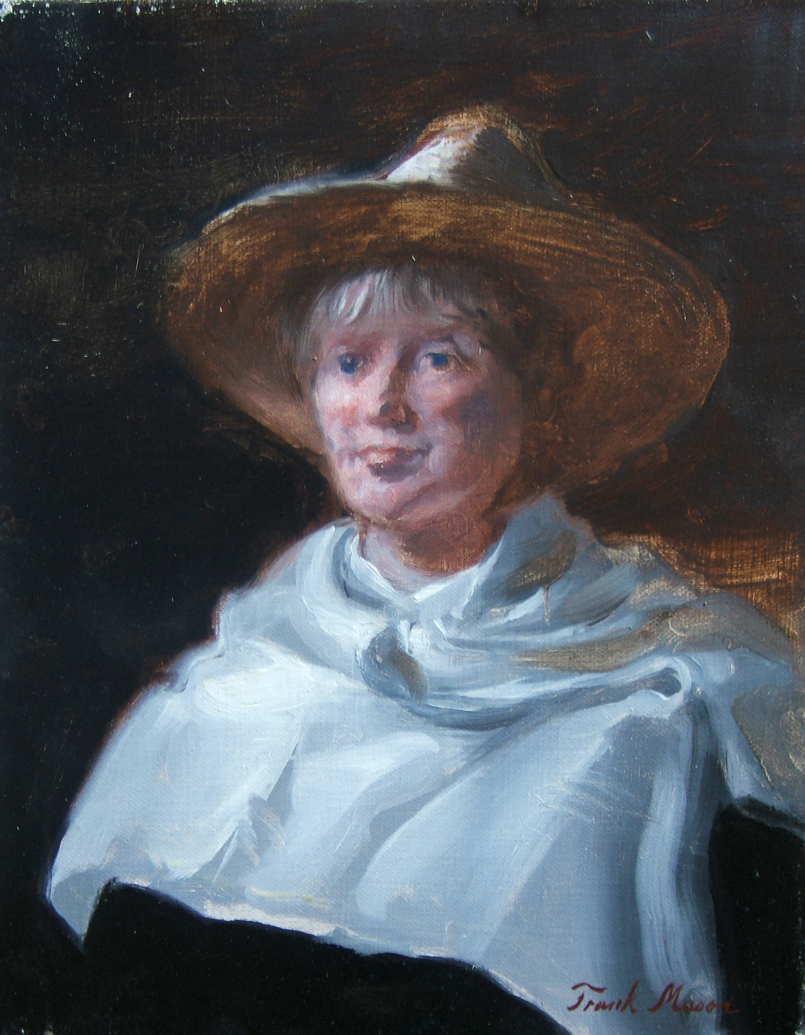 Anne in Straw Hat
