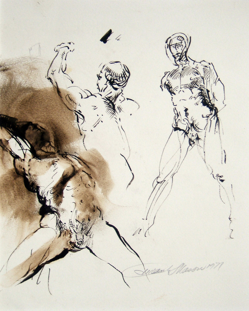 3 Male Nudes