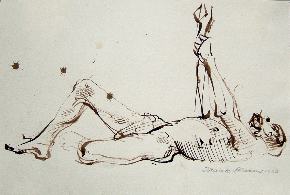 Reaching Male Figure
