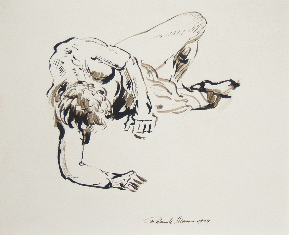 Foreshortened Male Figure