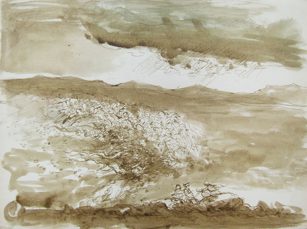 Stormy Day with 3 Figures