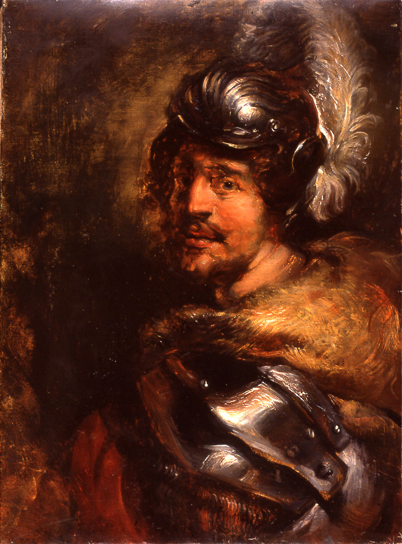 Head of Soldier in Helmet (after Rubens)