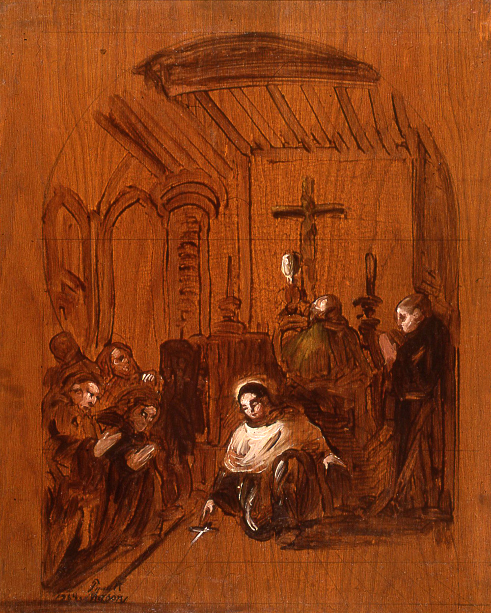 First Temptation of St. Anthony as a Boy
